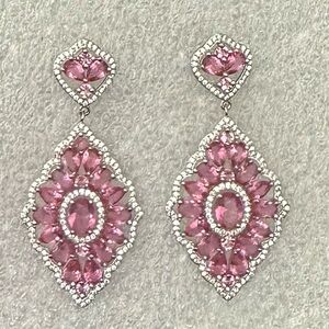 Luxury Pink Tourmaline earrings